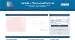 Desktop Screenshot of imstat.org