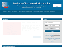 Tablet Screenshot of imstat.org